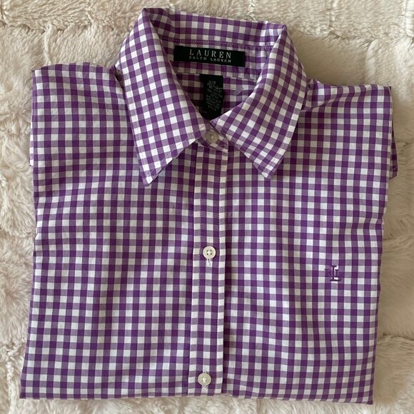Lauren Ralph Lauren Women Button Down Shirt, 100% cotton, size S/P, like new - Picture 6 of 6